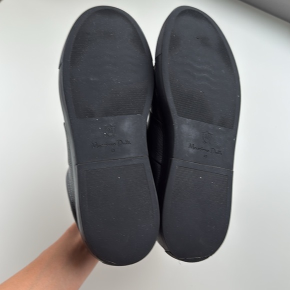 Men’s Black Leather Sneakers Massimo Dutti, Size EU 43 (US 10) - Picture 7 of 12